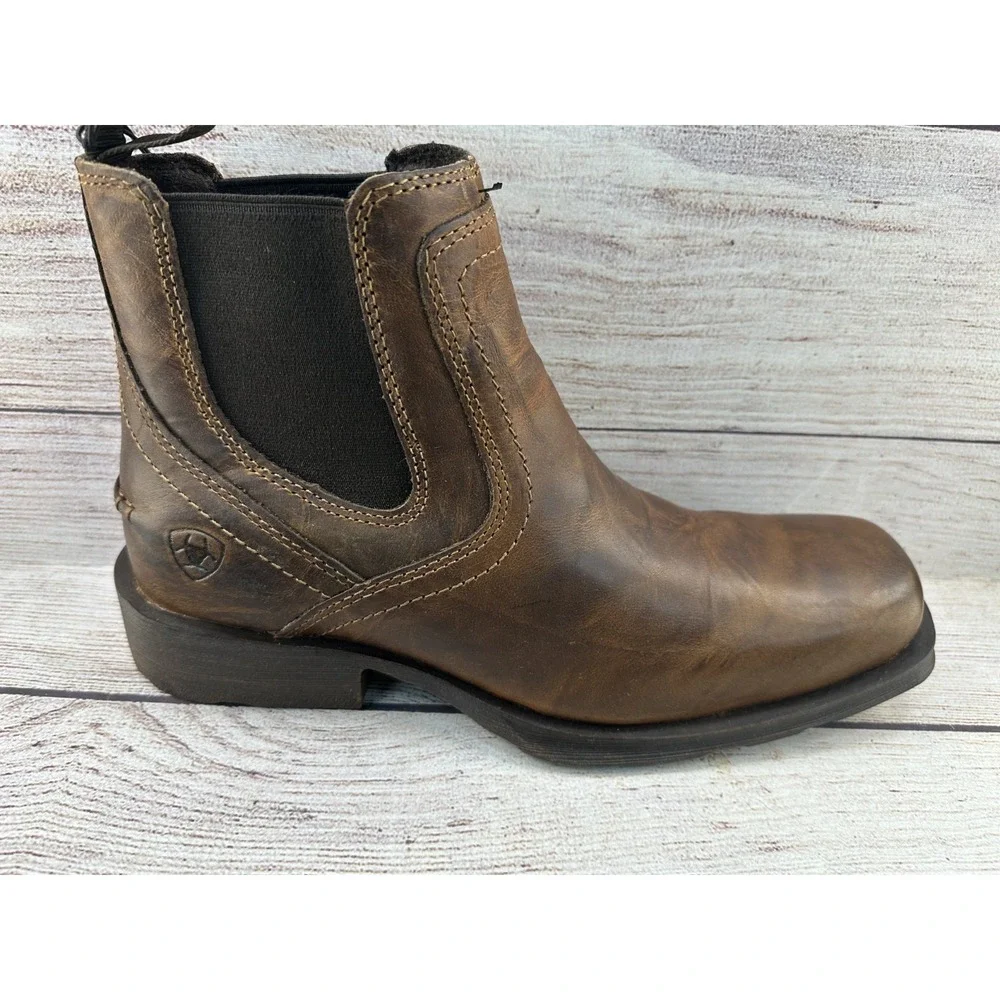 Ariat Midtown Rambler Men's Brown Chelsea Western Ankle Boots Size 8 D